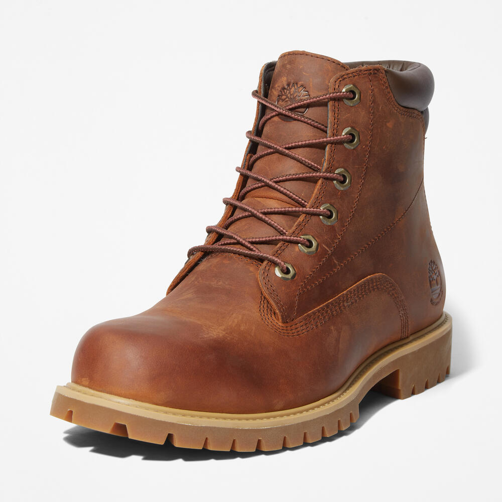 メンズ アルバーン 6インチ レースアップ ウォータープルーフ ブーツ - ミディアムブラウン|TB1A1H8Q8551|【Timberland 公式通販】ティンバーランドオンラインショップ