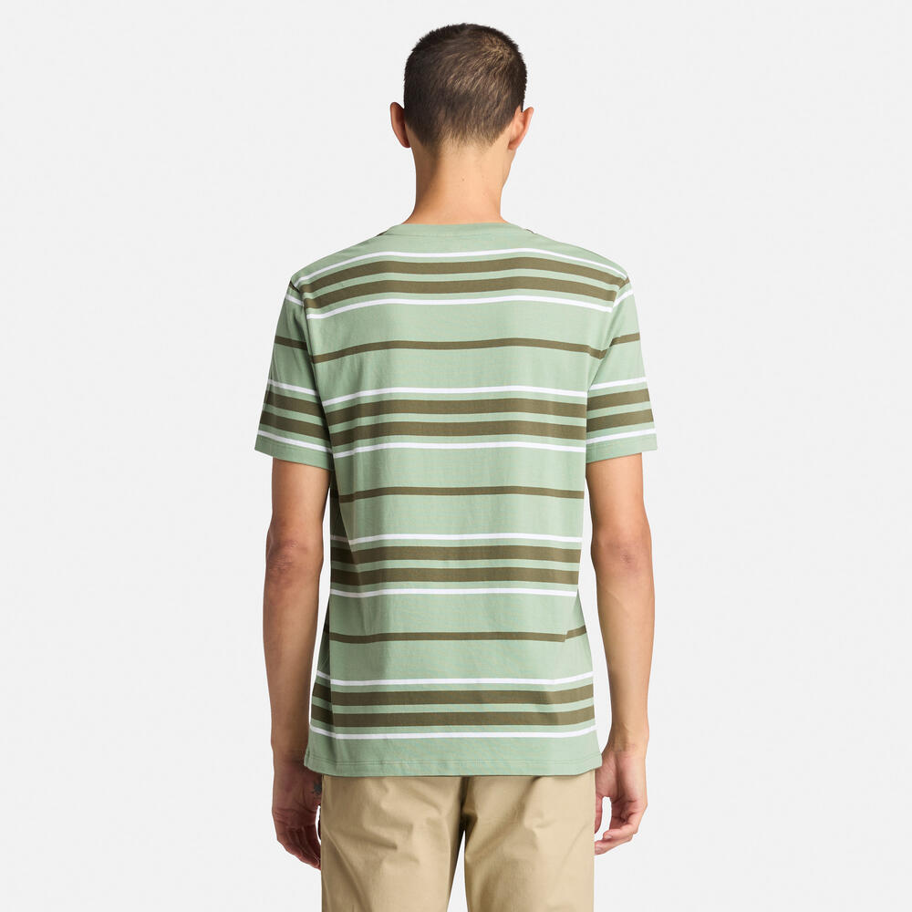 半袖 ストライプ Tシャツ メンズ image number 2
