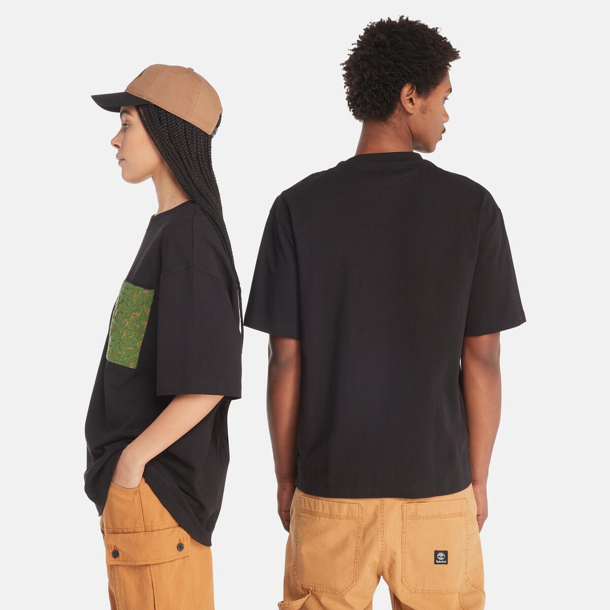 オールジェンダー 半袖 エンブロードリー ポケット Tシャツ image number 1