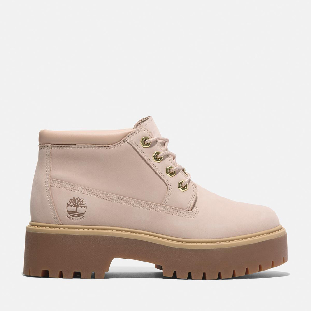 レディース ストーン ストリート ミッド レースアップ ウォータープルーフ ブーツ - ライトベージュ|TB0A2HA9EN71|【Timberland 公式通販】ティンバーランドオンラインショップ