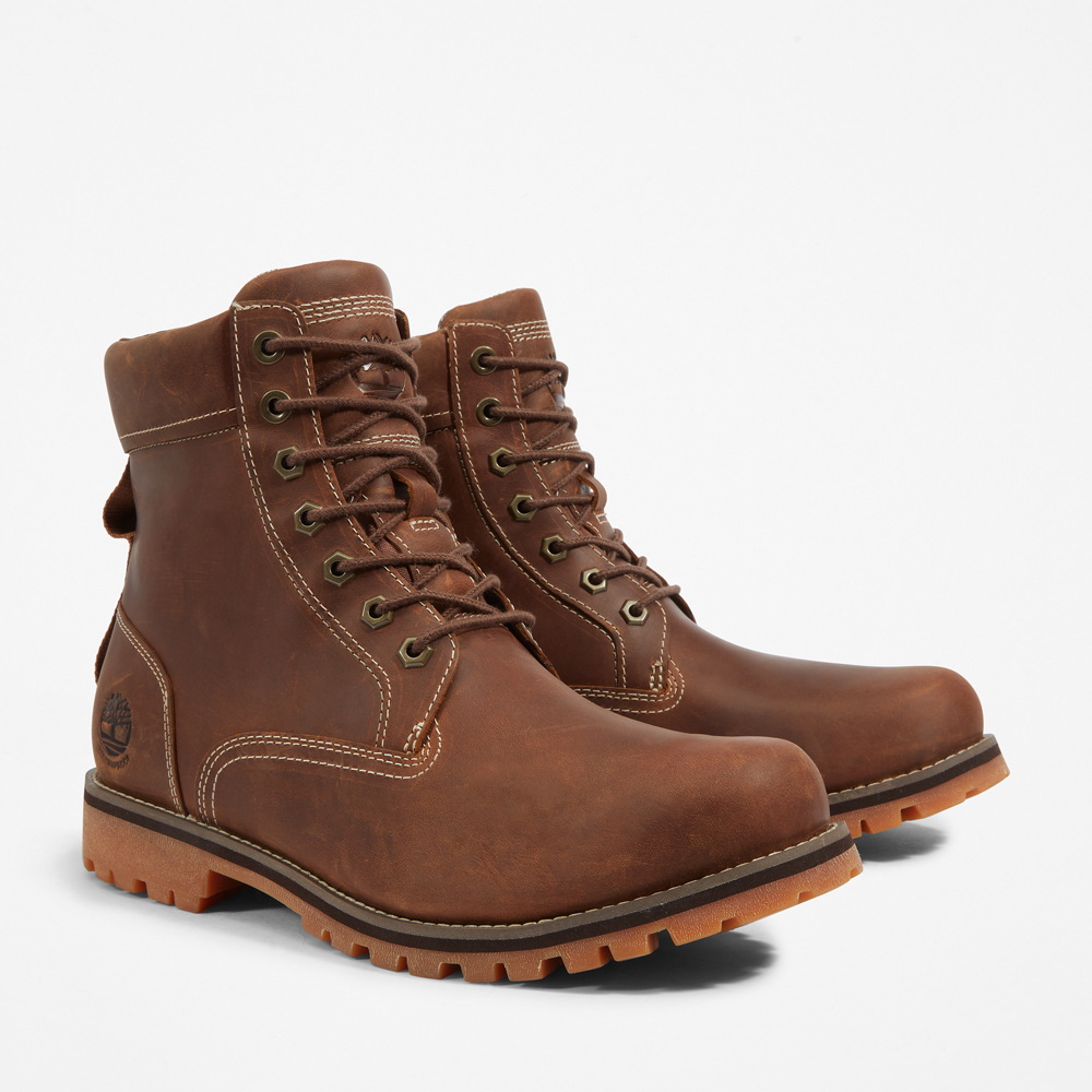 メンズ ラグド ミッド レースアップ ウォータープルーフ ブーツ - ブラウン|TB1A2JJBF131|【Timberland公式通販】 ティンバーランドオンラインショップ