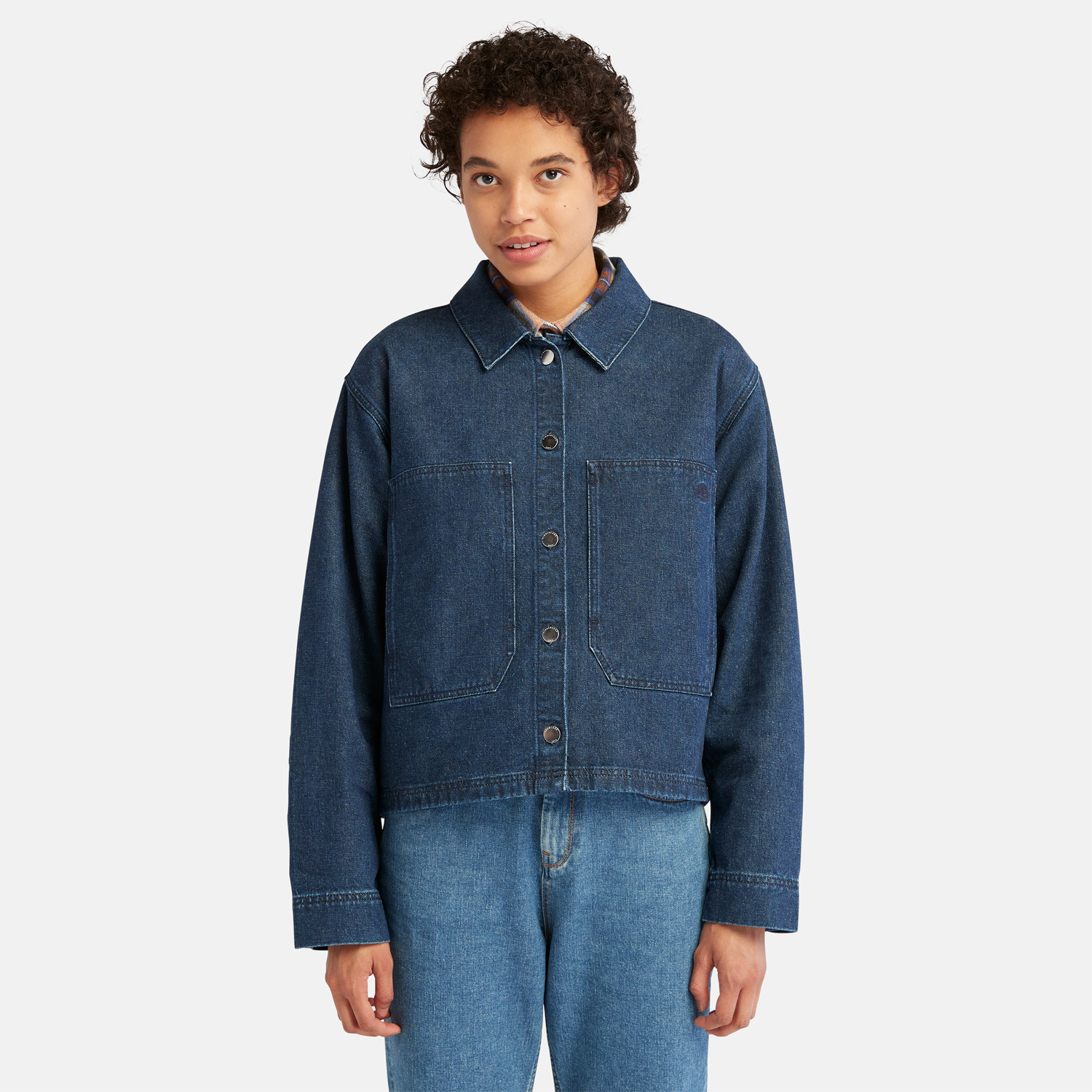 Timberland デニムジャッケット 古着 timberland/ティンバーランド/デニムジャケット/Gジャン