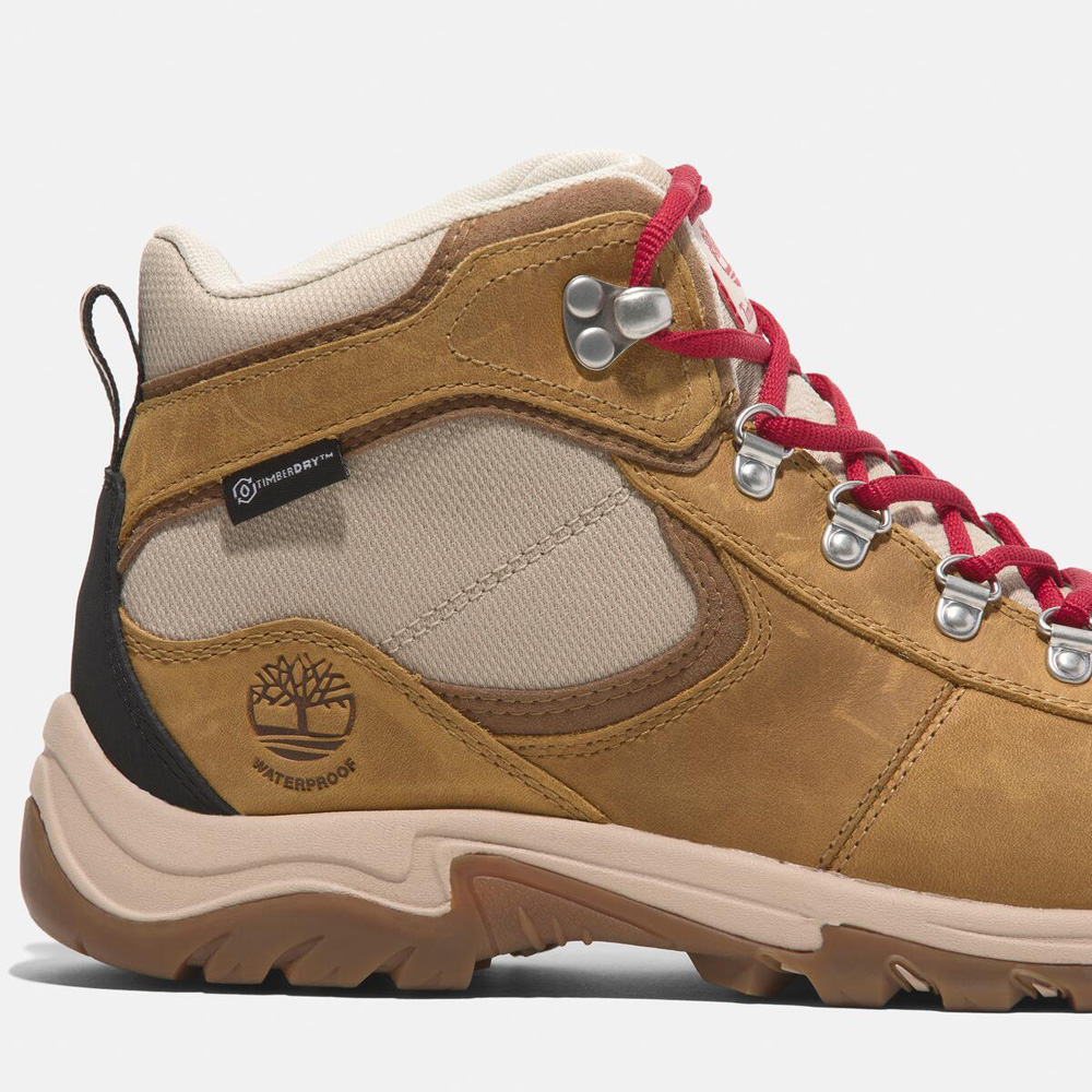 レディース マウント マッドセン ミッド レースアップ ウォータープルーフ ハイキング ブーツ -  ウィート|TB0A2KEXEN11|【Timberland公式通販】ティンバーランドオンラインショップ