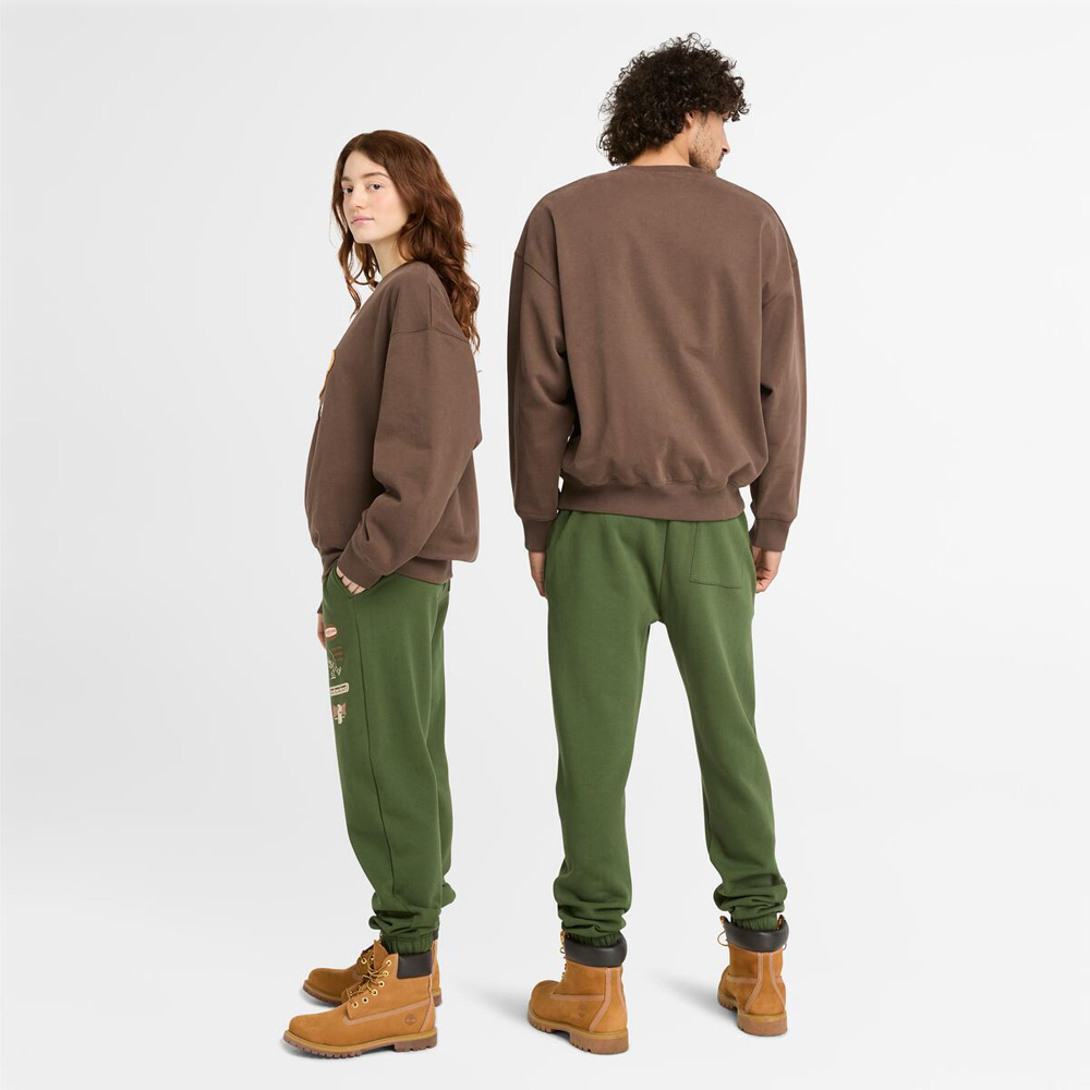 オールジェンダー ボックス フィット バッジ クルー ネック スウェット シャツ image number 1