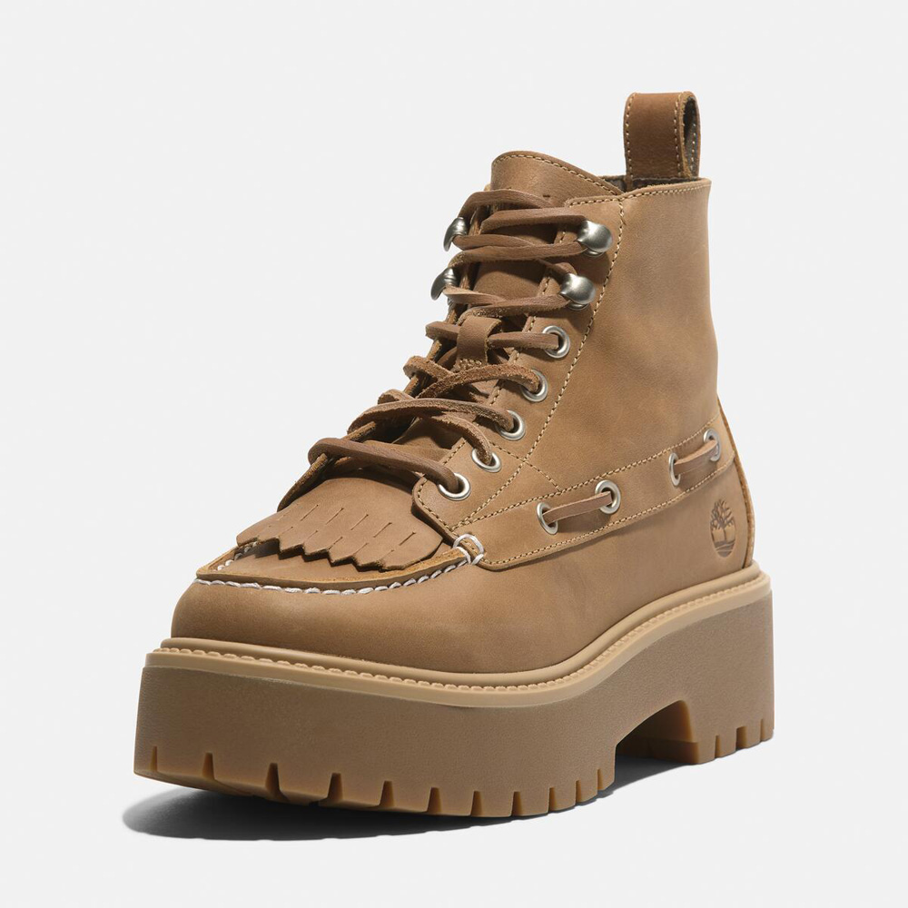 レディース ストーン ストリート ミッド セブンアイ プラットフォーム ブーツ - ウィート|TB0A27YZEN11|【Timberland公式通販】 ティンバーランドオンラインショップ