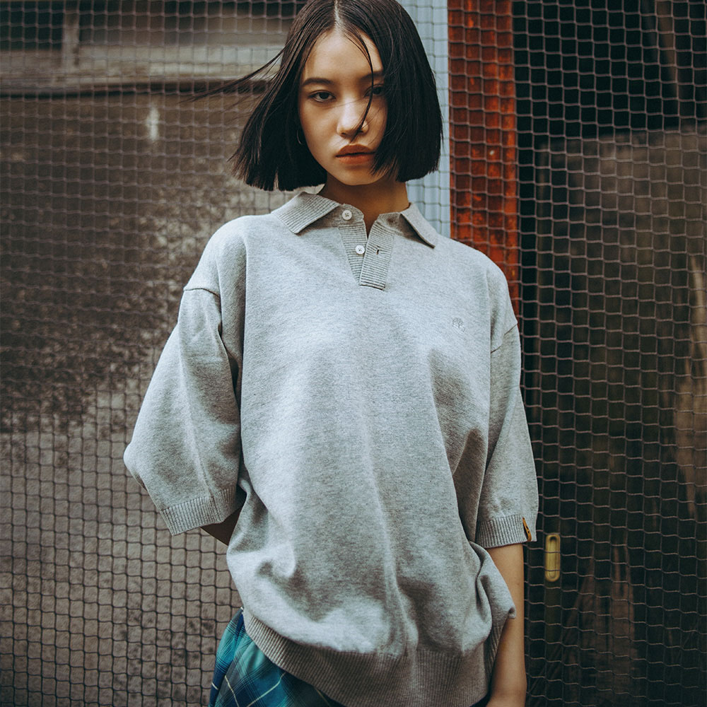 【TOKYO DESIGN COLLECTIVE】 オールジェンダー  半袖 ポロ ニット image number 2