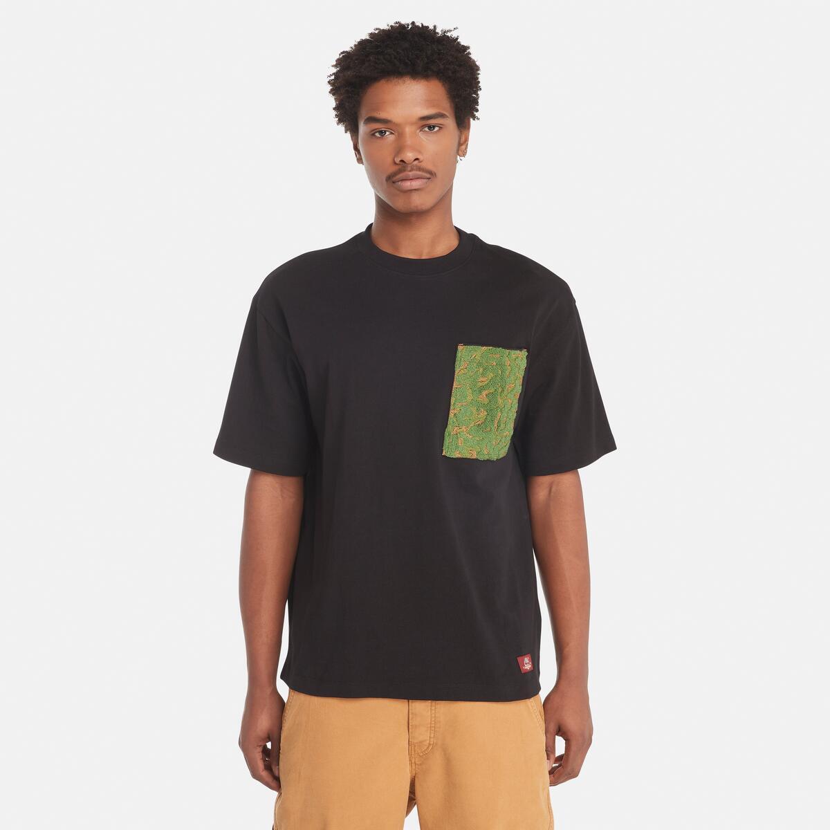 オールジェンダー 半袖 エンブロードリー ポケット Tシャツ image number 2
