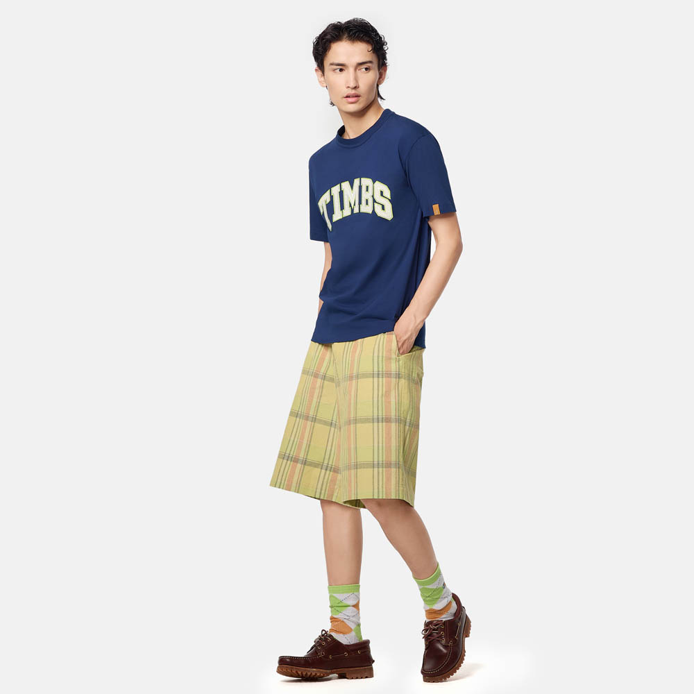 【TOKYO DESIGN COLLECTIVE】 オールジェンダー コーデュロイ プレイド ショーツ image number 2