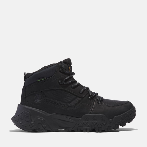 メンズ モーション スクランブル ミッド レースアップ ウォータープルーフ ブーツ -  ブラック|TB0A68XRW051|【Timberland公式通販】ティンバーランドオンラインショップ