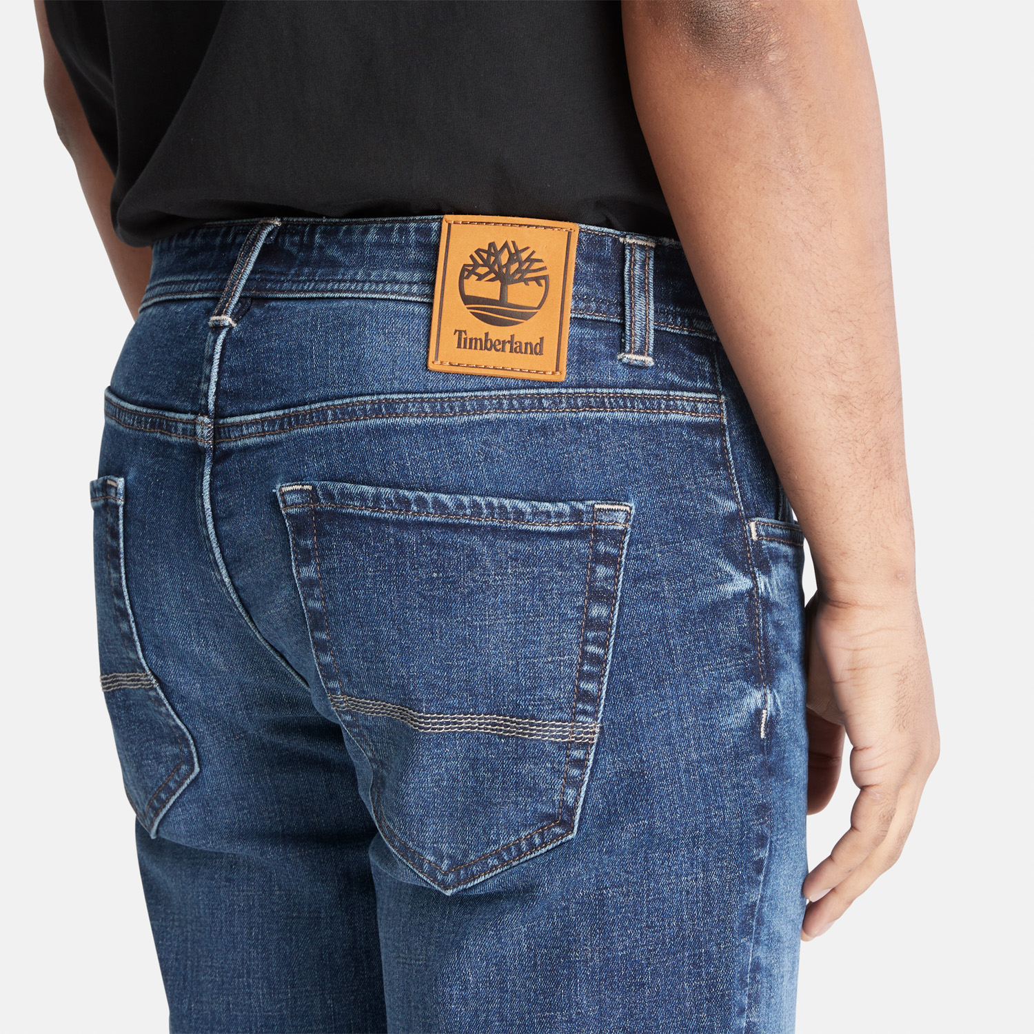メンズ ストレッチ コア インディゴ スリムフィット デニム パンツ image number 2
