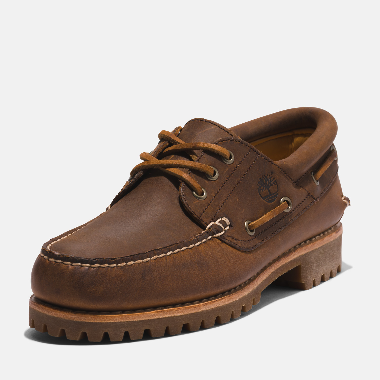 メンズ スリーアイ ラグ ハンドソーン ボート シューズ - ミディアムブラウン|TB0A62FW9431|【Timberland公式通販】 ティンバーランドオンラインショップ