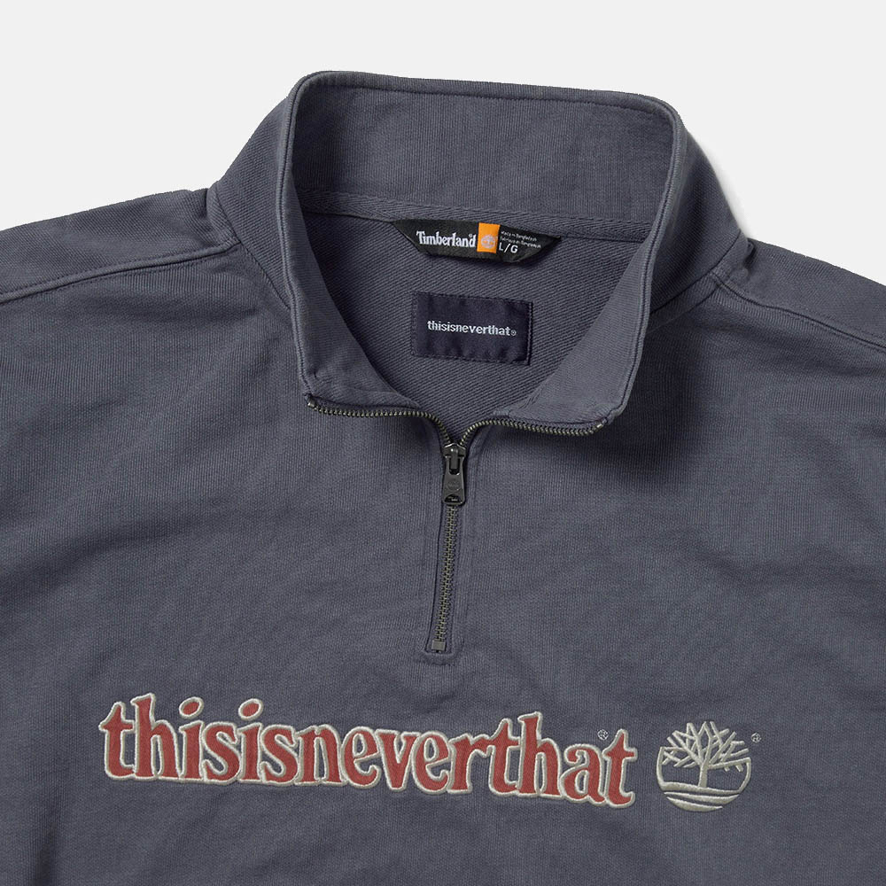thisisneverthat別注】メンズ クォーター ジップ スウェット thisisneverthat別注】メンズ クォーター ジップ スウェット
