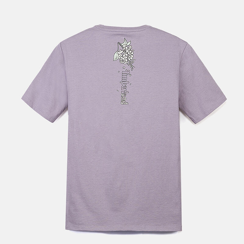 半袖 フロント&バック プリント グラフィック Tシャツ レディース image number 1
