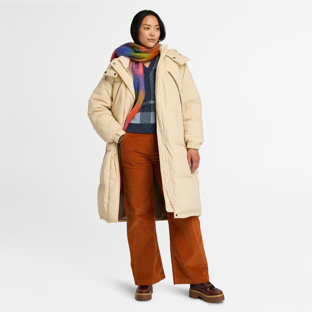 クリーニング済 Timberland ダウンジャケット 女性も！ 23区 ダウンコート ダウンジャケット 「撥水加工」TWツイル