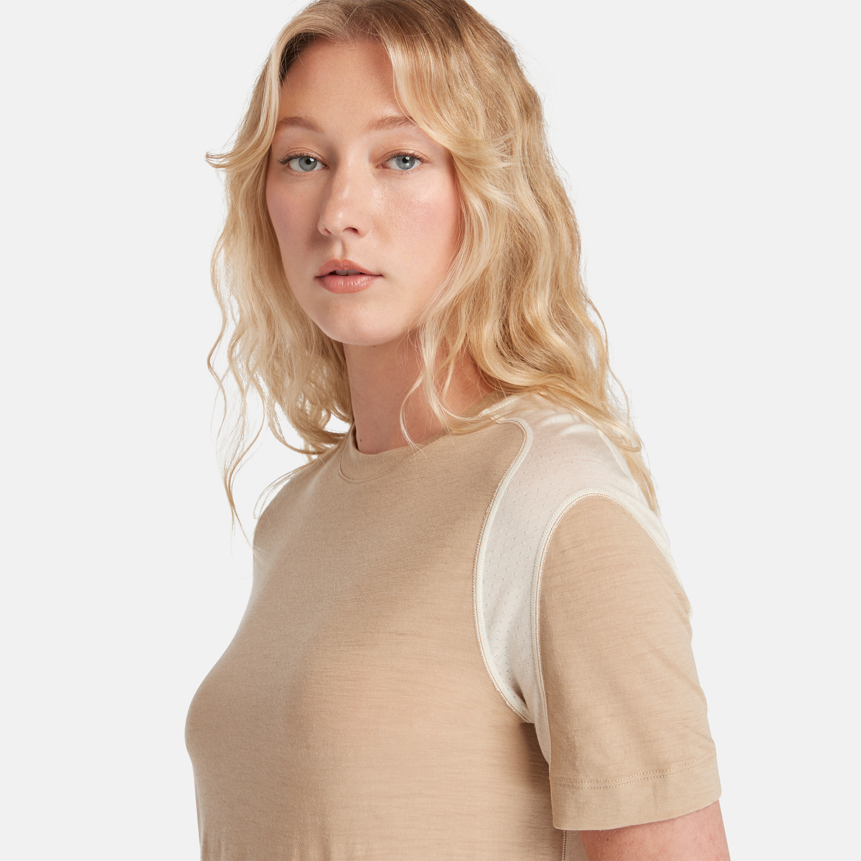 【Icebreaker x Timberland】 レディース メリノ ゾーンニット Tシャツ image number 3