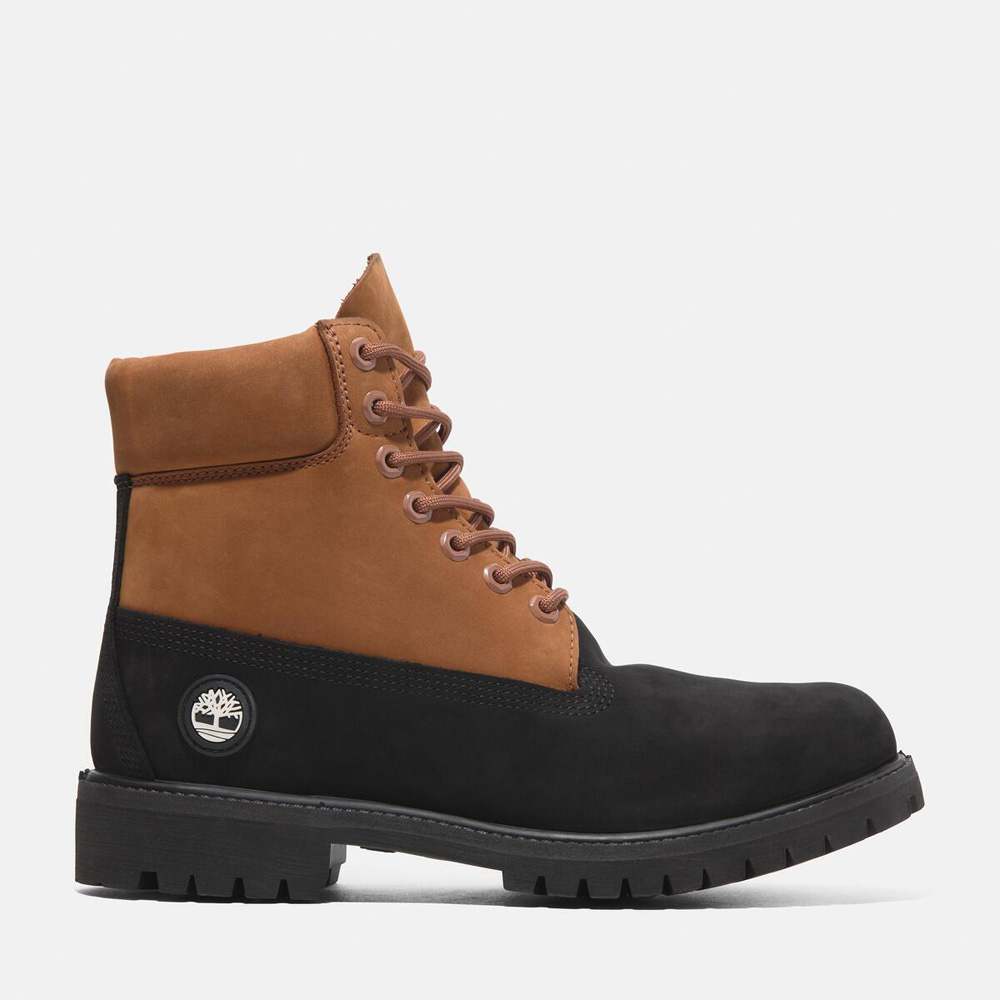 メンズ ティンバーランド® 6インチ プレミアム レースアップ ウォータープルーフ ブーツ - ブラック/ラスト|TB0A2P6WEJF1|【 Timberland公式通販】ティンバーランドオンラインショップ