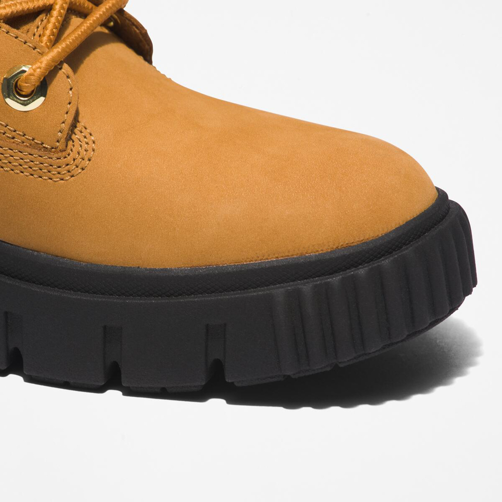 “美品”値下げ中　Timberland レッドブーツ　レディース　即購入可 Timberland ブーツ レディース グレイフィールド ミッド レース