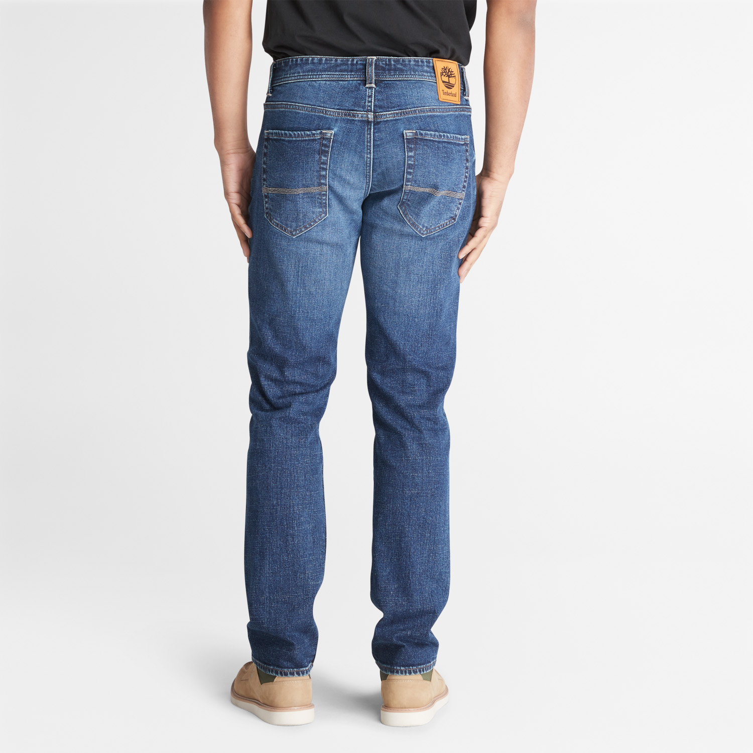 メンズ ストレッチ コア インディゴ スリムフィット デニム パンツ image number 4