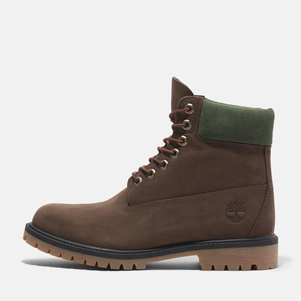 メンズ ティンバーランド® ヘリテージ 6インチ レースアップ ウォータープルーフ ブーツ -  ダークブラウン|TB0A41MWW071|【Timberland公式通販】ティンバーランドオンラインショップ
