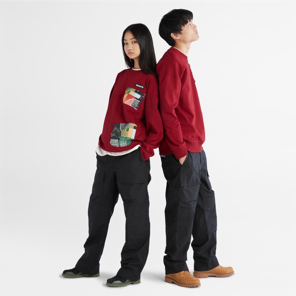 長袖 ルナニューイヤー プリントポケット Tシャツ ユニセックス image number 2