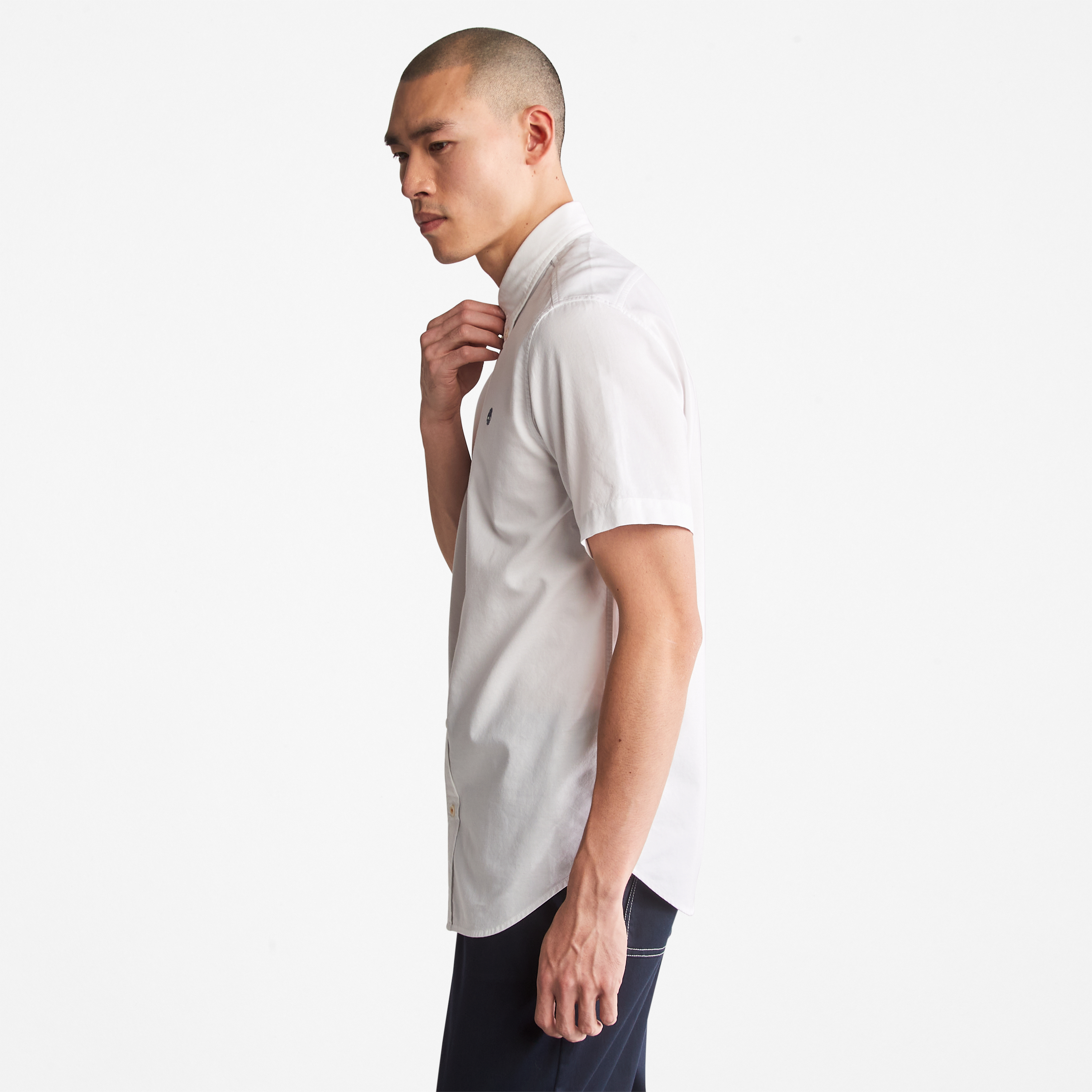 半袖シャツ セール】Short length open collar short sleeve shirt