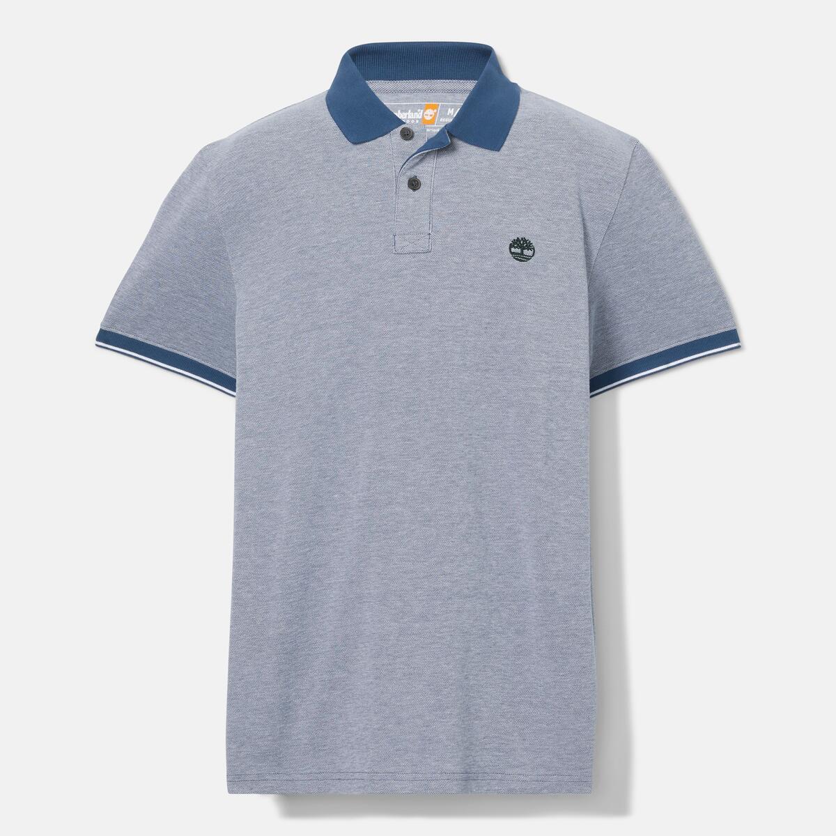 【Timberland】ロゴ 半袖 スリム ポロシャツ ネイビー/ 送料無料 セール】メンズ 半袖 ロゴ ティー（Tシャツ/カットソー