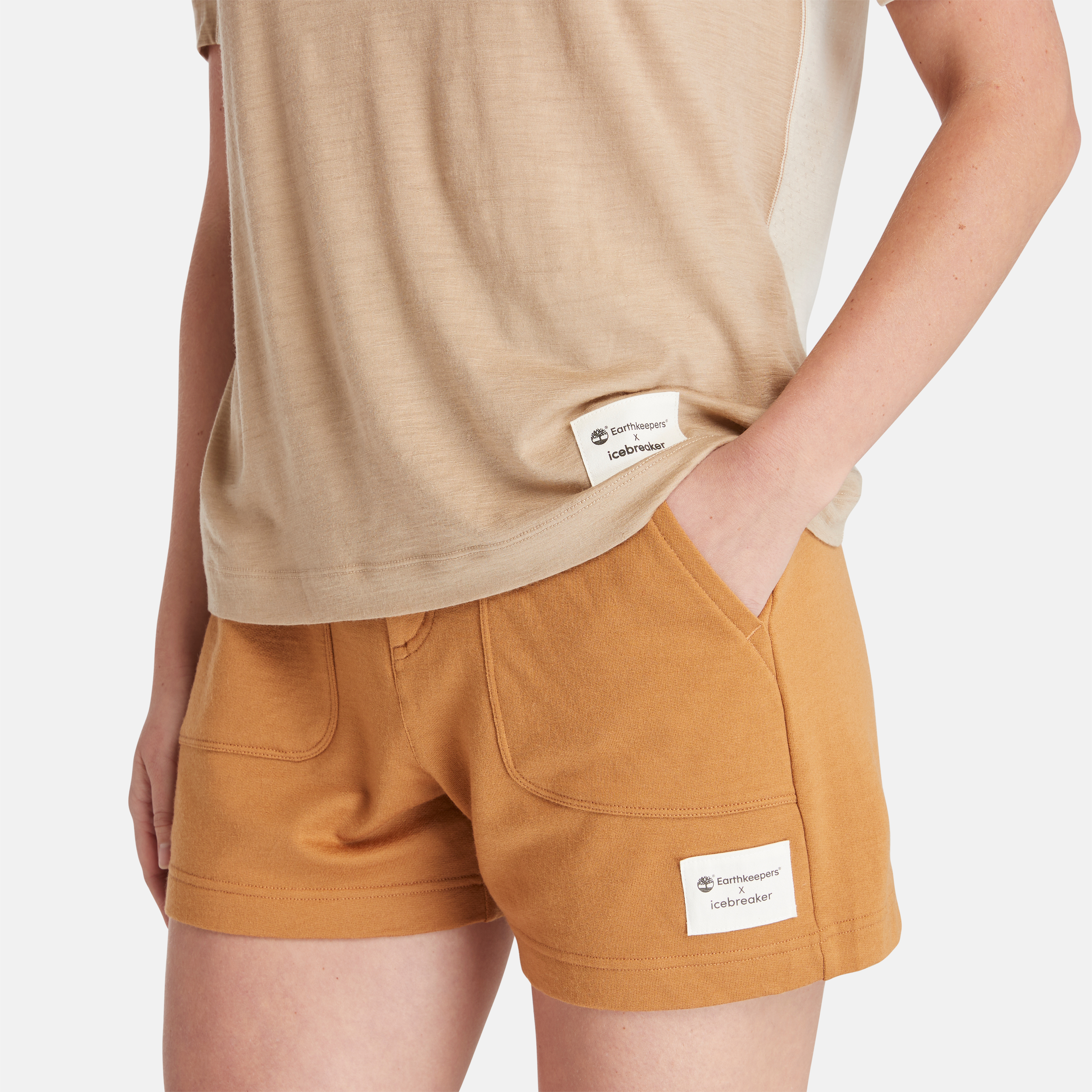 【Icebreaker x Timberland】 レディース メリノ ゾーンニット Tシャツ image number 2