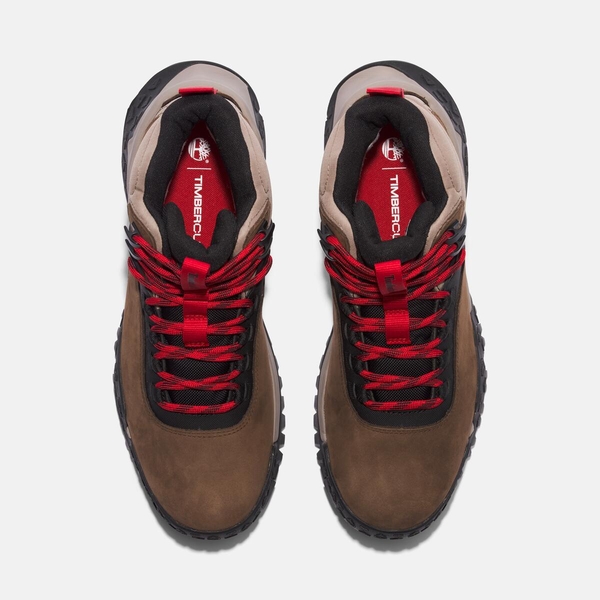 メンズ モーション スクランブル ミッド レースアップ GTX ハイキング ブーツ - ダークブラウン|TB0A68NYW071|【Timberland 公式通販】ティンバーランドオンラインショップ