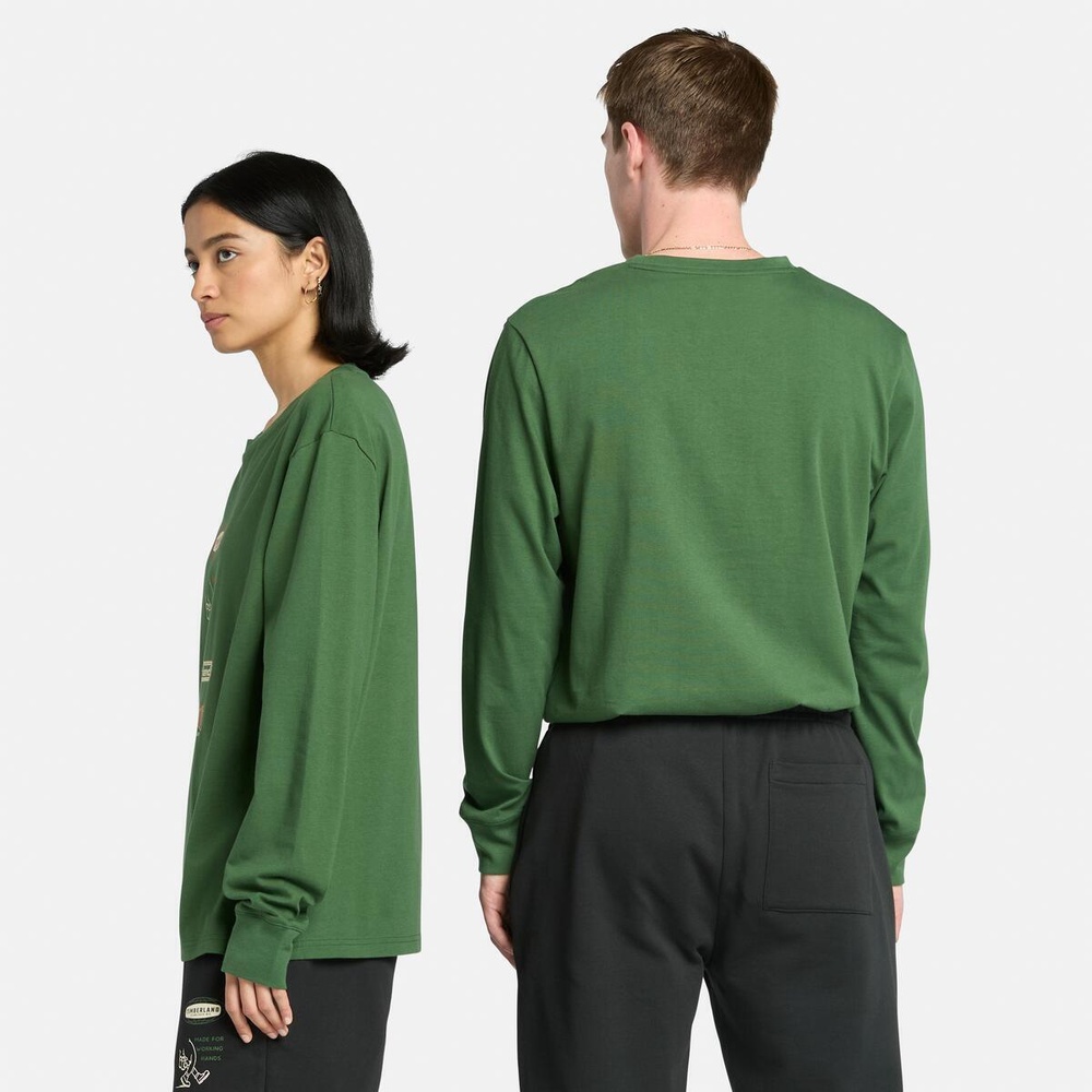 長袖 "Made For Working" グラフィック Tシャツ メンズ image number 2