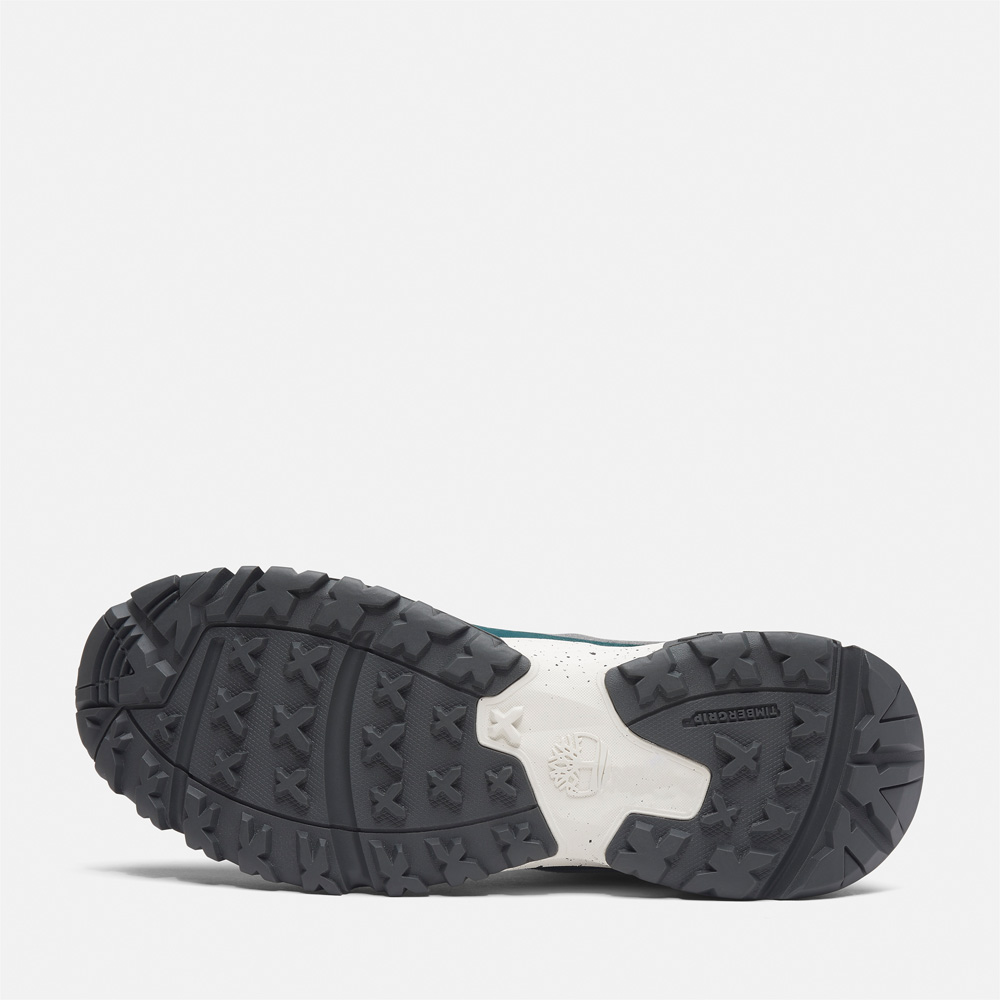 【White Mountaineering × Timberland】メンズ モーション スクランブル ミッド レースアップ ハイキングスニーカー - ミディアムブルー image number 11