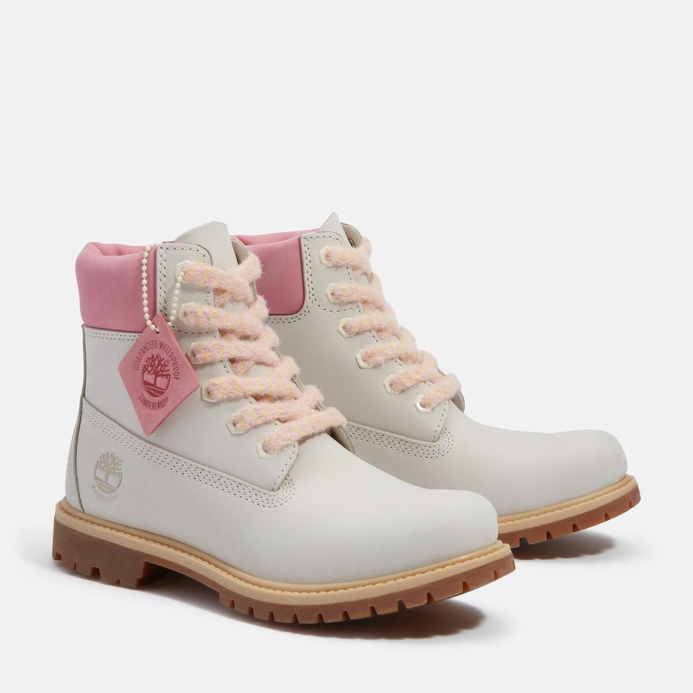 【Timberland】パステルピンク プレミアム 6インチ ブーツ ティンバーランド Timberland ブーツ 6インチ プレミアム