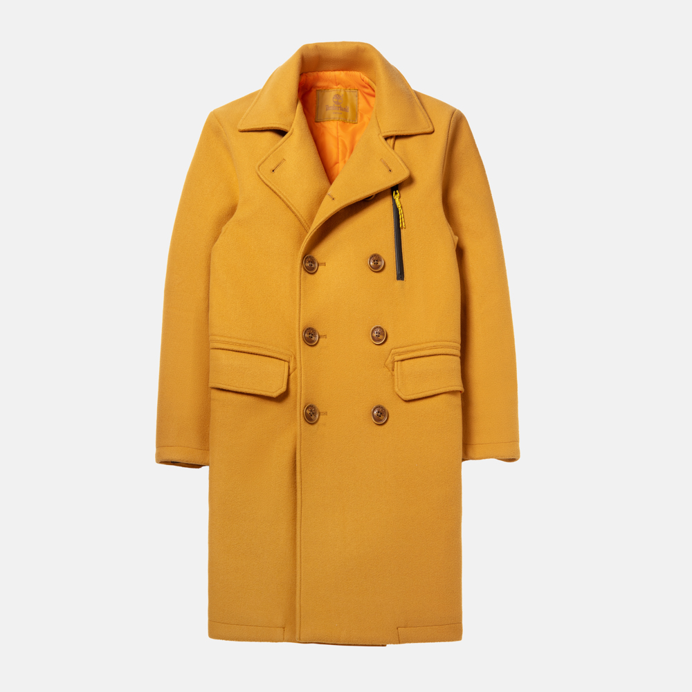 Timberlandティンバーランドレザージャケットピーコート茶色羊革