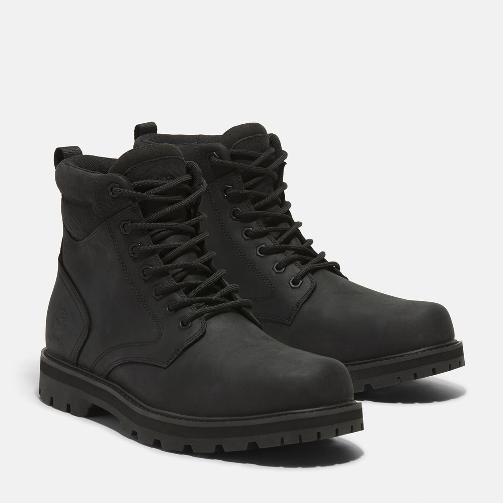メンズ ブリットン ロード ミッド レースアップ ウォータープルーフ ブーツ - ブラック|TB0A69UHW021|【Timberland公式通販】 ティンバーランドオンラインショップ