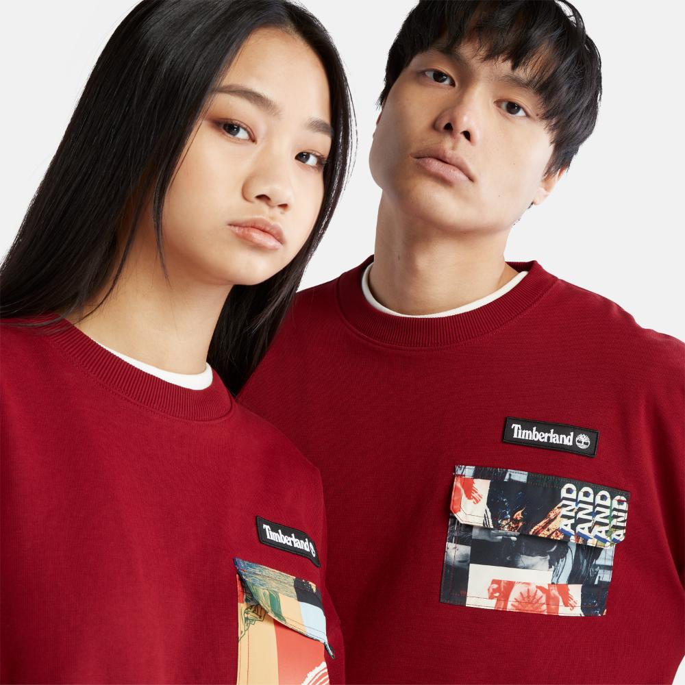 長袖 ルナニューイヤー プリントポケット Tシャツ ユニセックス image number 5