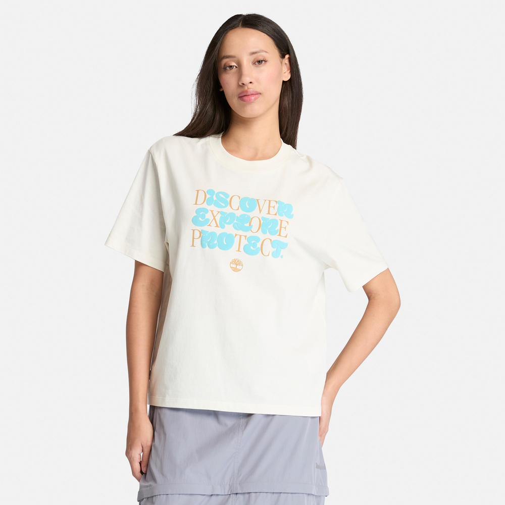 レディース 半袖 フロント グラフィック Tシャツ image number 0