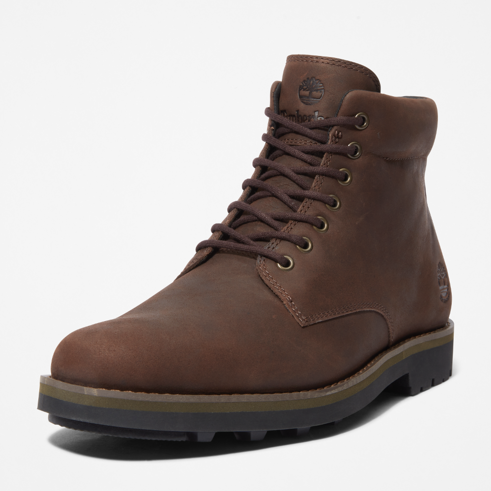メンズ オールデン ブルック ミッド ジップ アップ ウォータープルーフ ブーツ - ダークブラウン |TB1A27YMV131|【Timberland公式通販】ティンバーランドオンラインショップ