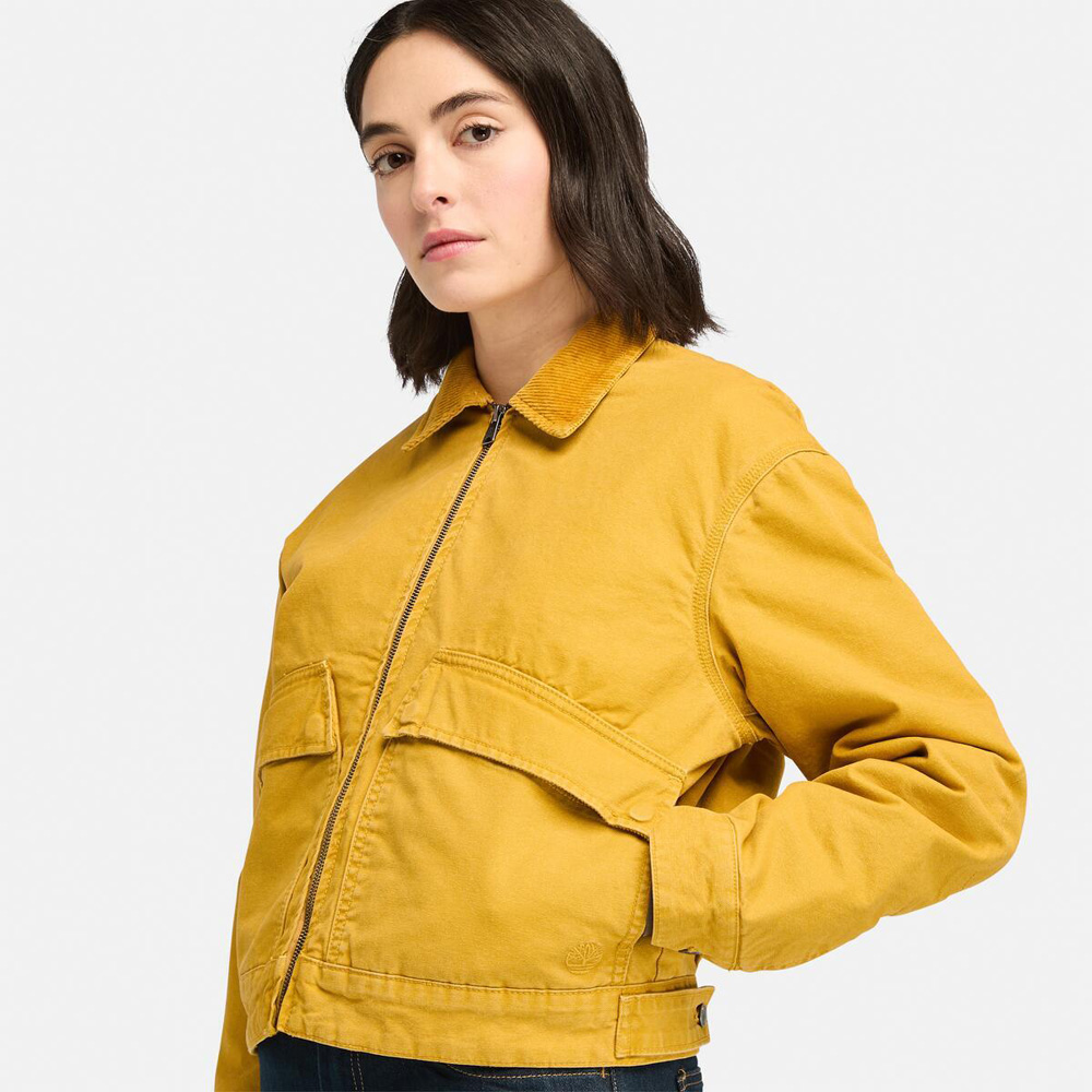 ストラフォード キルテッド ウォッシュド キャンバス ジャケット レディース image number 3