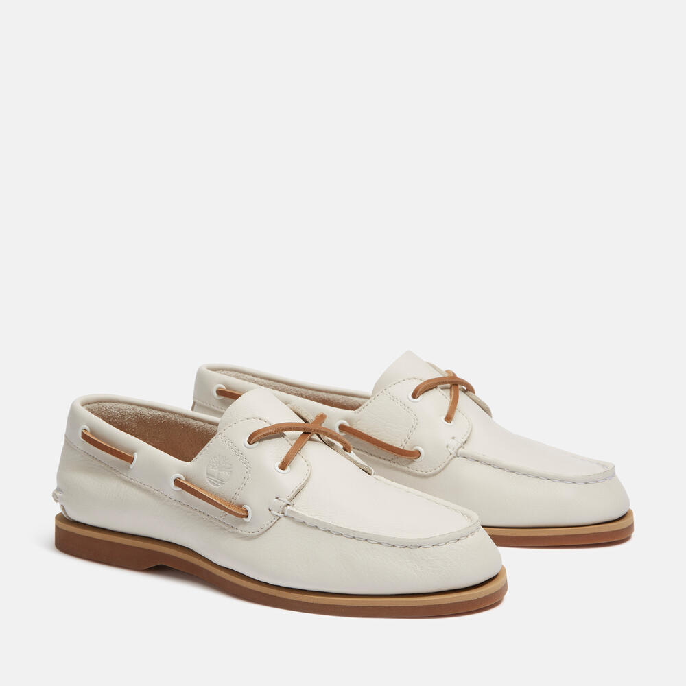 Timberland クラシックレザーボートシューズ 定番】クラシック ツーアイ ボートシューズ メンズ