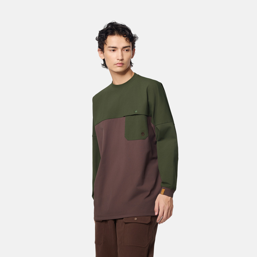  【TOKYO DESIGN COLLECTIVE】 オールジェンダー 長袖 ポケット Tシャツ image number 1