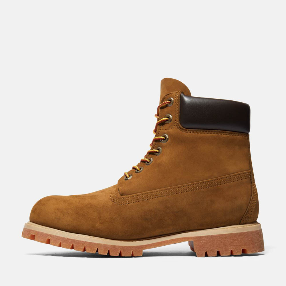 メンズ ティンバーランド® プレミアム 6インチ レースアップ ウォータープルーフ ブーツ -  ダークウィート|TB172066EBL1|【Timberland公式通販】ティンバーランドオンラインショップ