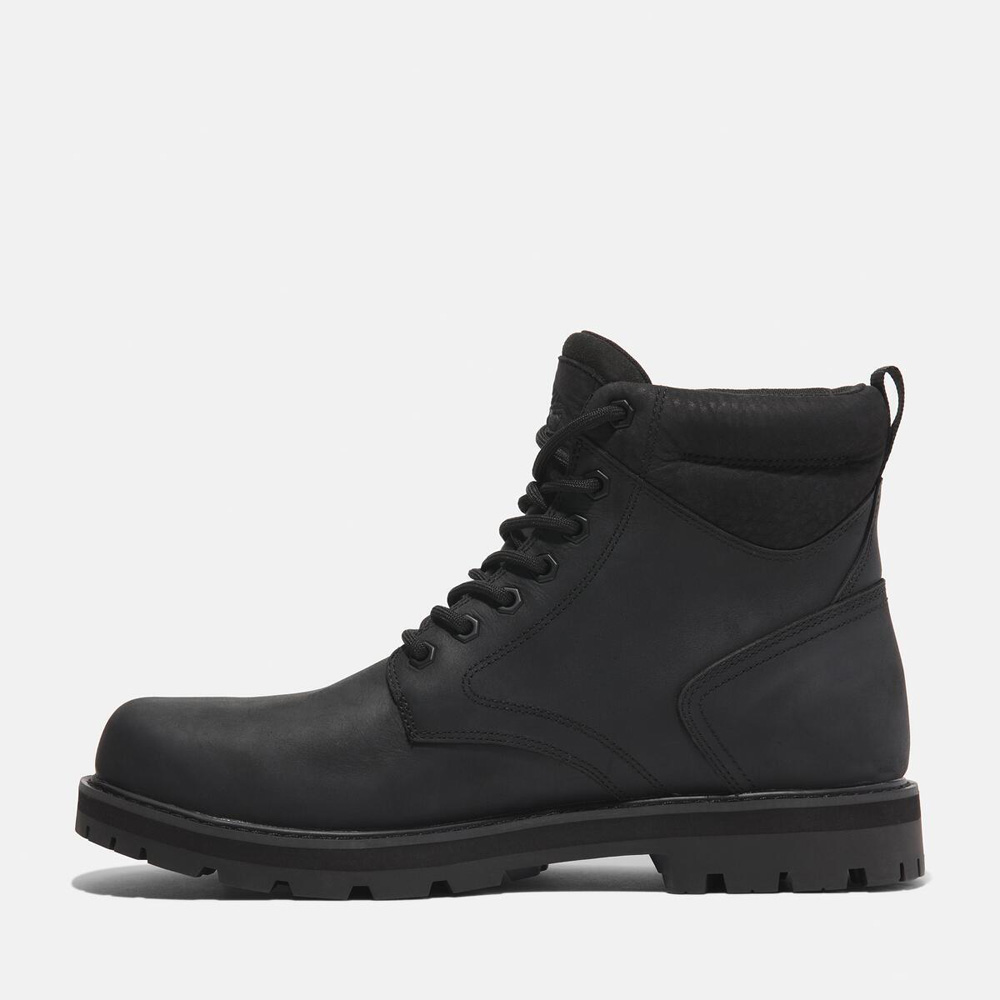 メンズ ブリットン ロード ミッド レースアップ ウォータープルーフ ブーツ - ブラック|TB0A69UHW021|【Timberland公式通販】 ティンバーランドオンラインショップ