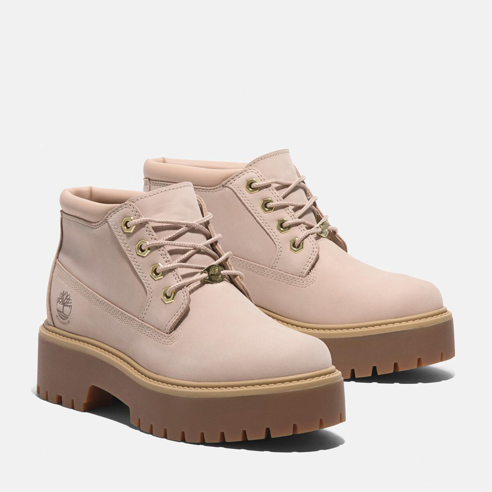 レディース ストーン ストリート ミッド レースアップ ウォータープルーフ ブーツ - ライトベージュ|TB0A2HA9EN71|【Timberland 公式通販】ティンバーランドオンラインショップ
