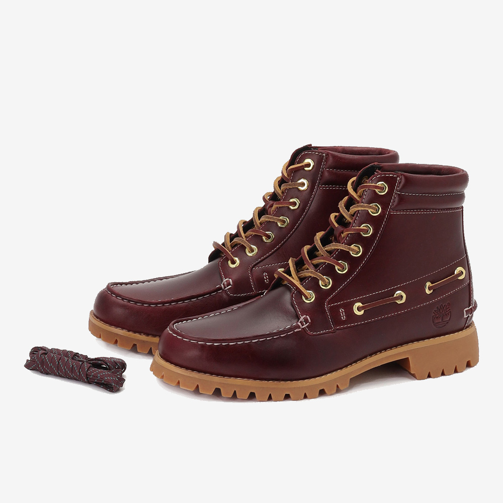 【andrelMhoffwann × Timberland®】メンズ セブンアイ クラシック ラグ - バーガンディー image number 2