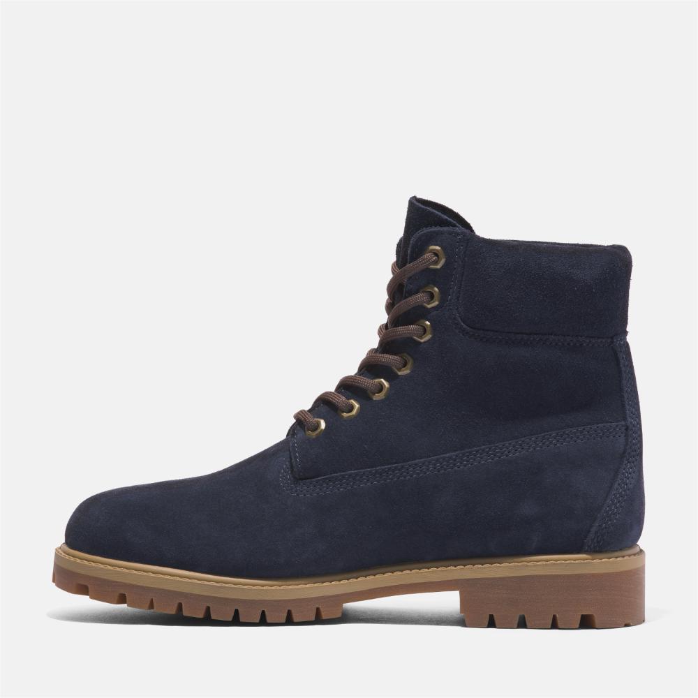メンズ ティンバーランド® ヘリテージ 6インチ レースアップ ウォータープルーフ ブーツ - ダークブルー|TB0A6821EP31|【 Timberland公式通販】ティンバーランドオンラインショップ