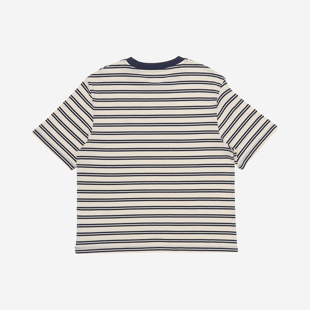 レディース 半袖 ストライプ Tシャツ image number 1