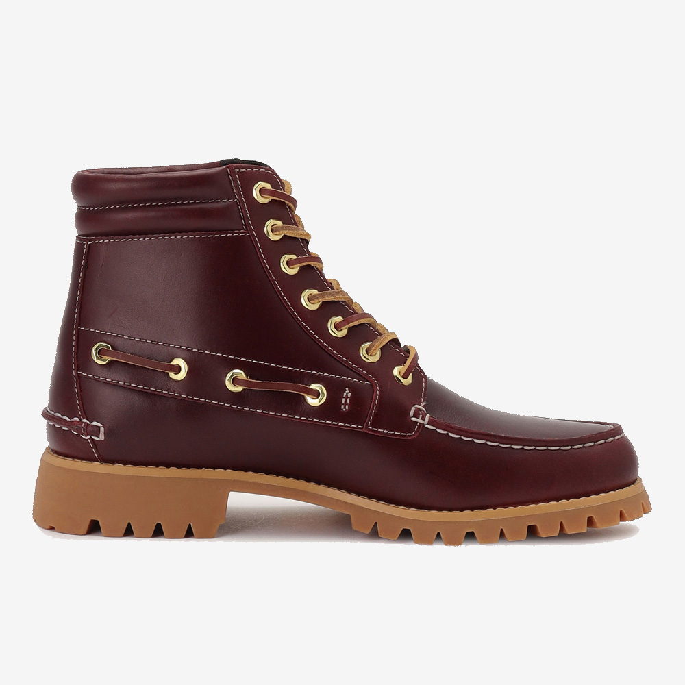 【andrelMhoffwann × Timberland®】メンズ セブンアイ クラシック ラグ - バーガンディー image number 4