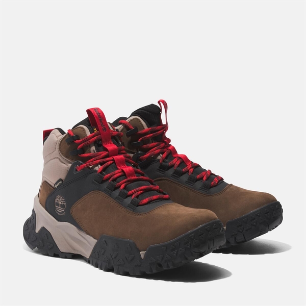 メンズ モーション スクランブル ミッド レースアップ GTX ハイキング ブーツ -  ダークブラウン|TB0A68NYW071|【Timberland公式通販】ティンバーランドオンラインショップ