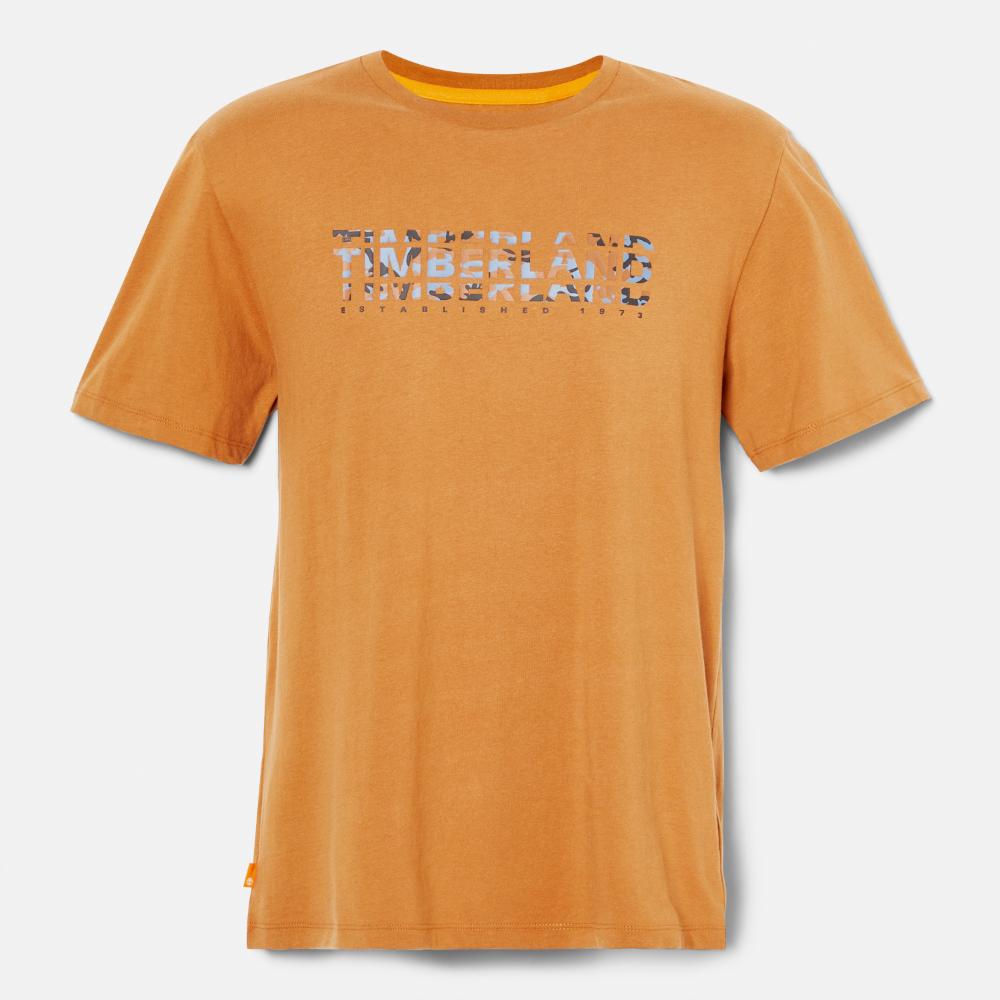 メンズ 半袖 バック トゥー スクール カモ Tシャツ image number 5