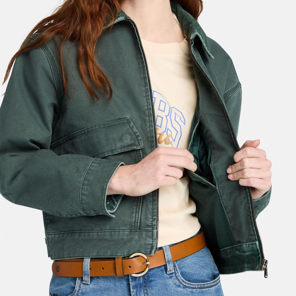 ウォッシュ キャンバス ジャケット レディース image number 2