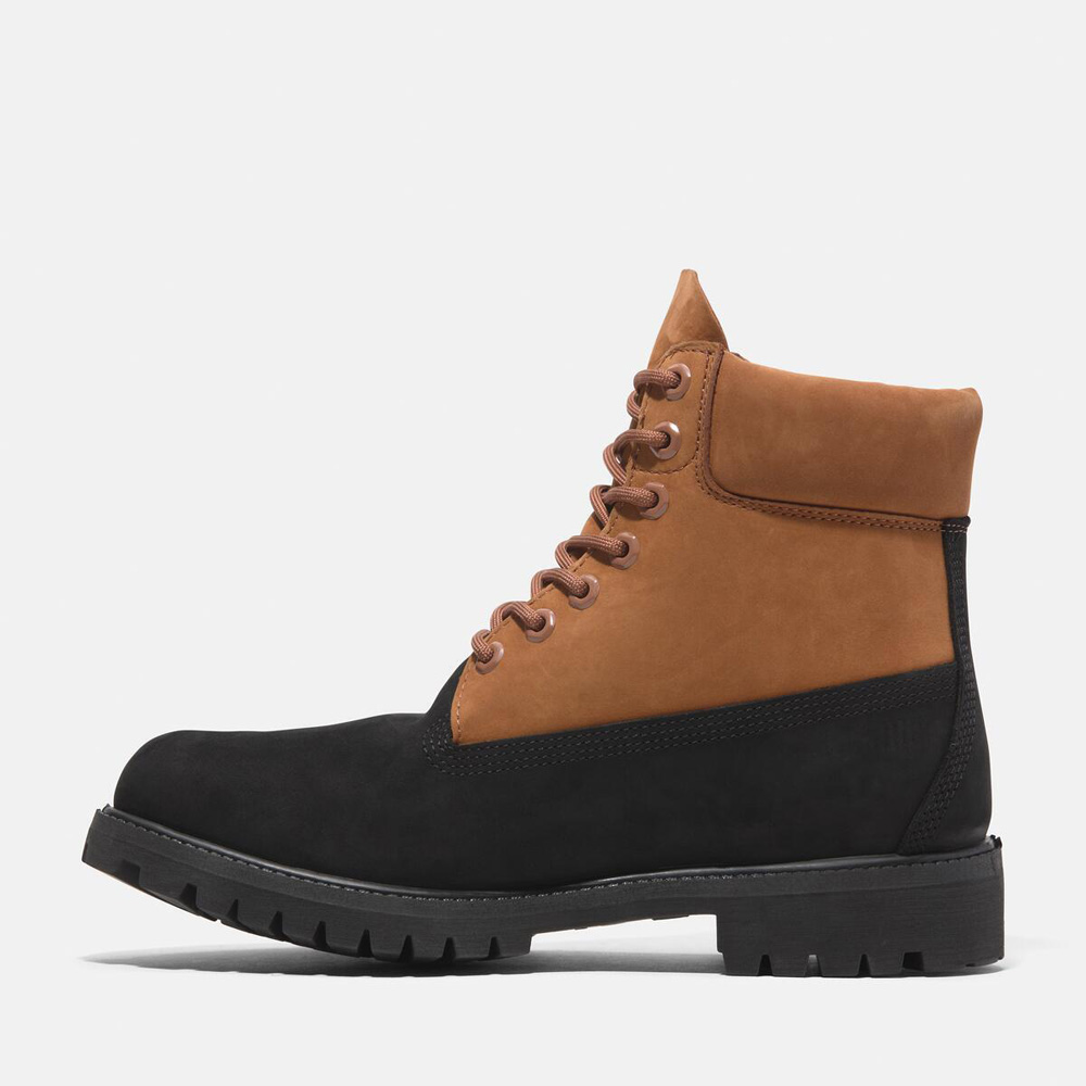 メンズ ティンバーランド® 6インチ プレミアム レースアップ ウォータープルーフ ブーツ - ブラック/ラスト|TB0A2P6WEJF1|【 Timberland公式通販】ティンバーランドオンラインショップ